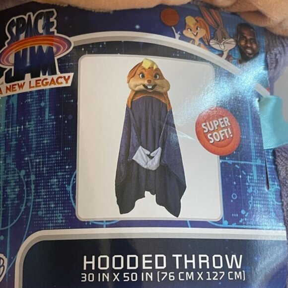 Space Jam Lola Bunny Hooded Throw 30 x 50 NEW - Picture 2 of 9